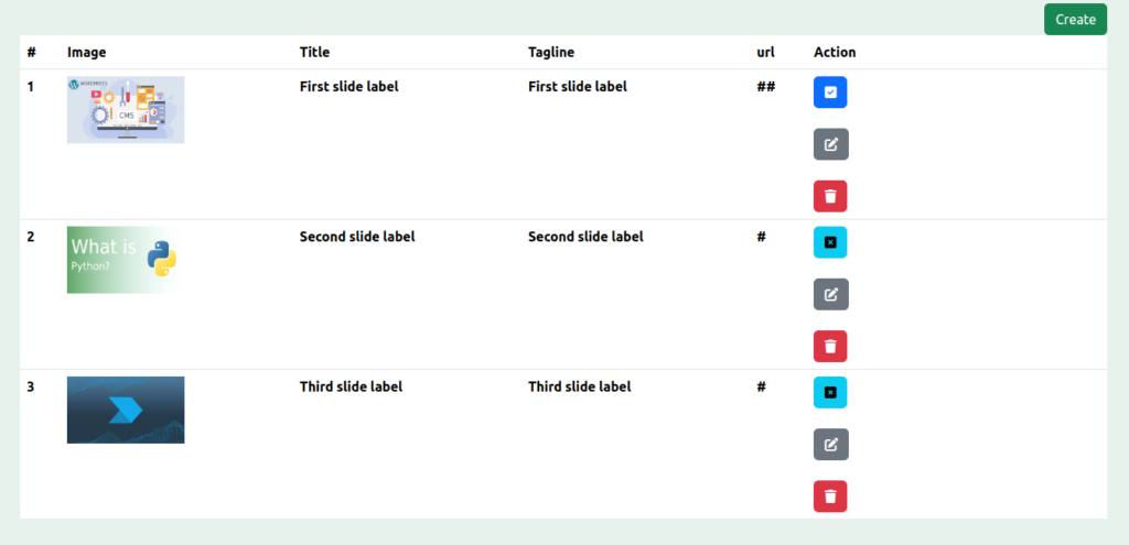 How To Create Dynamic Slider Using Laravel Step By Step slider list